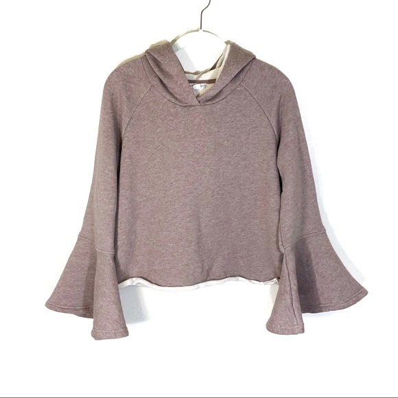 Melrose and Market Bell Sleeve Hooded Sweatshirt S - Picture 2 of 7